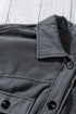 Turn Down Collar Buttoned Shirt Jacket